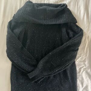 Falls Creek Black Cowl Neck Sweater